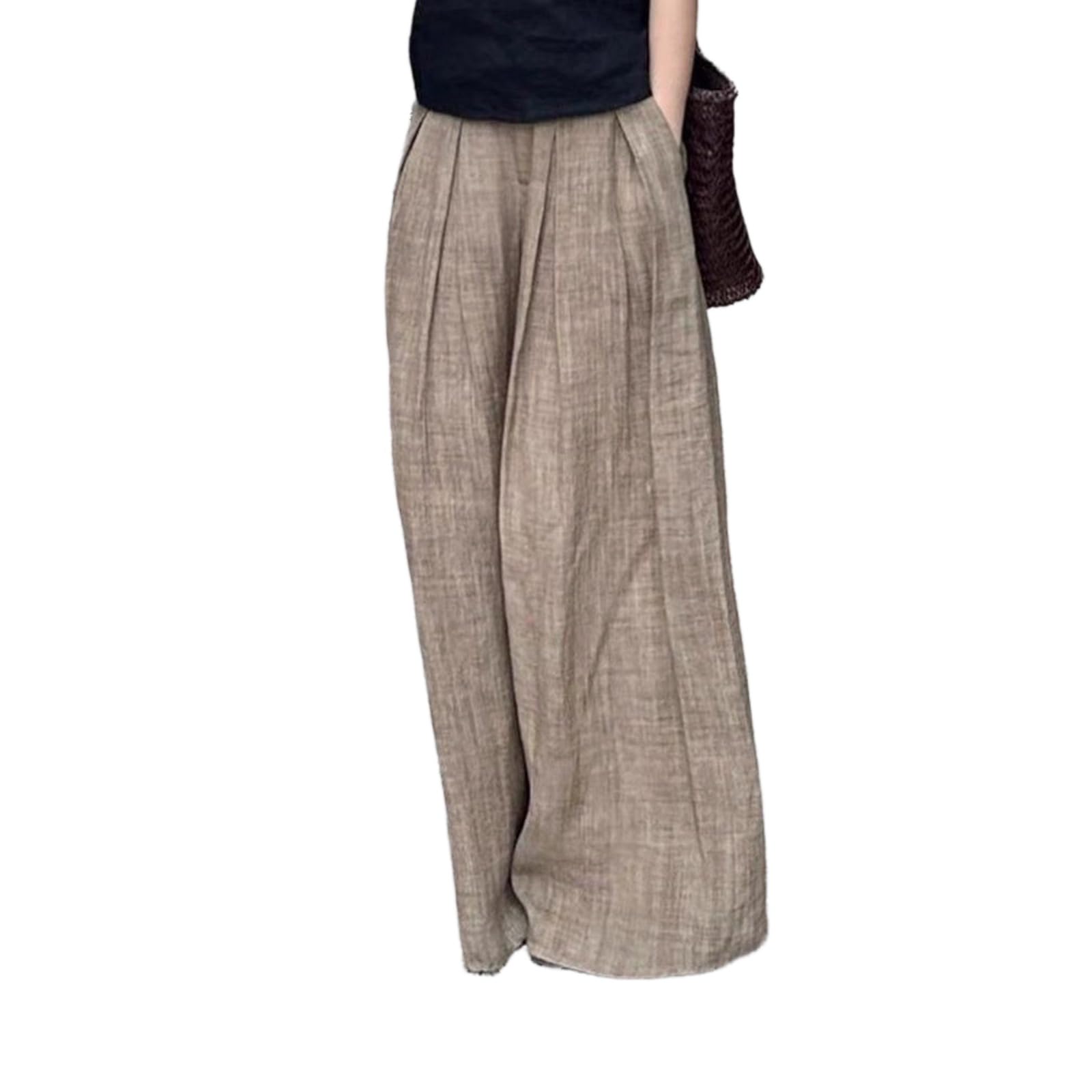 Vintage Woman Oversized Harajuku Style Skirt Pants Baggy Y2k Korean Fashion Streetwear Elegant Trousers Summer