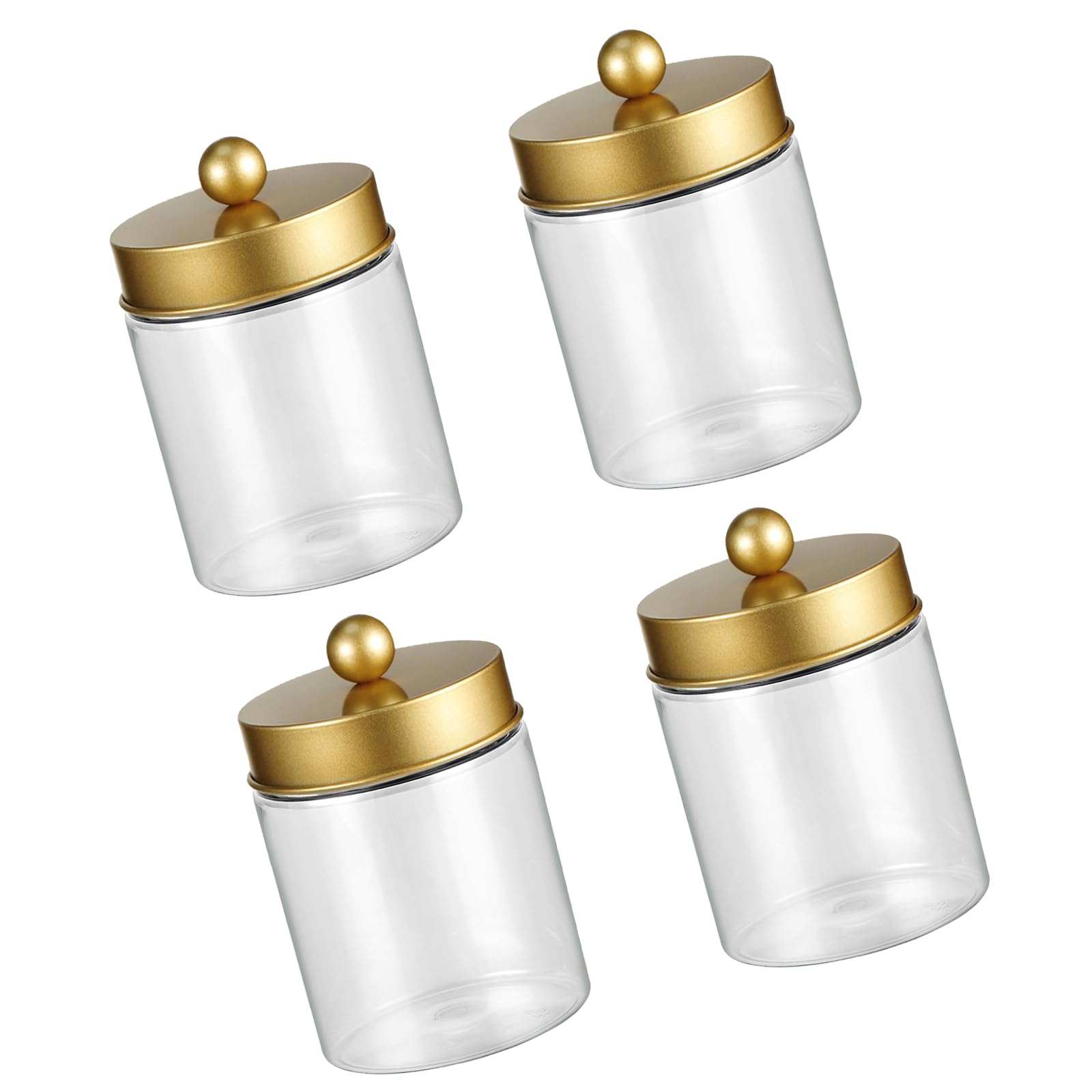Tsophreniq Hygienic Airtights Container for Storing Cotton Balls in Bathroom Keep Contents Dry and Clean Cotton Holder
