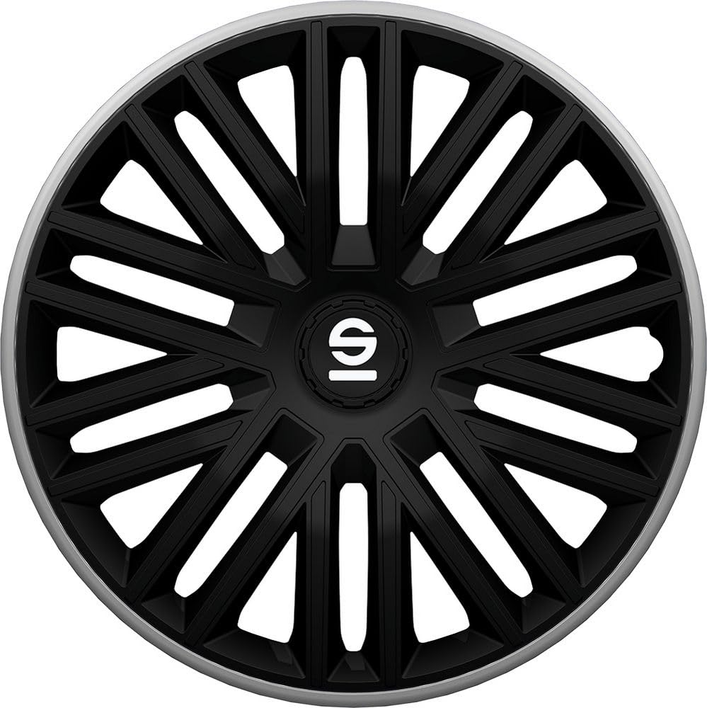 Sparco Komplet pokrowców na koła 4 15" cale Bergamo SPC1585BKGR pokrowiec na koła samochodowy czarny szary
