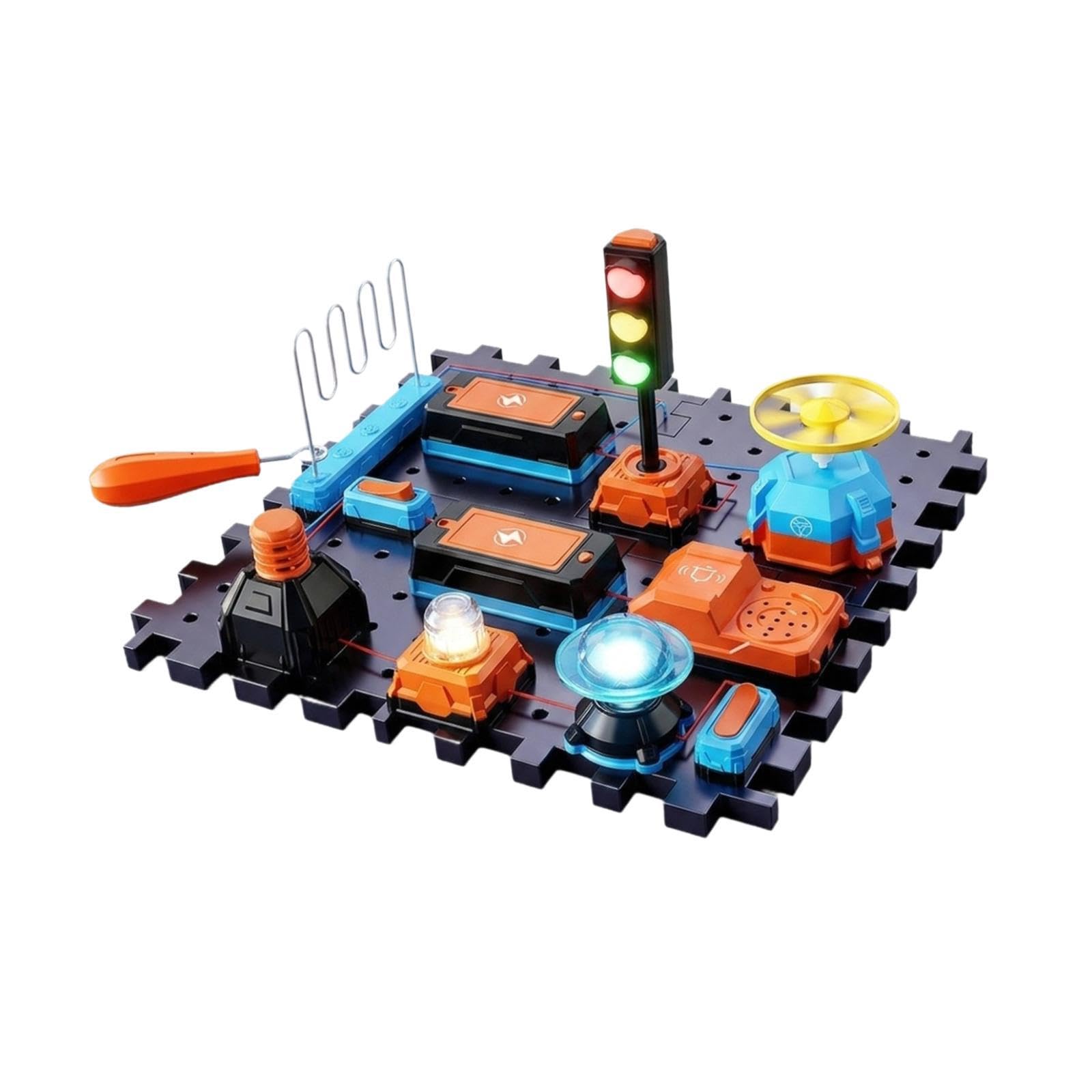 Sharplace Kit Circuits scientifiques - Jouet éducatif avec lumières LED - Expériences scientifiques pour Les Enfants 8 à 13 Ans (garçons et Filles 6 à, B