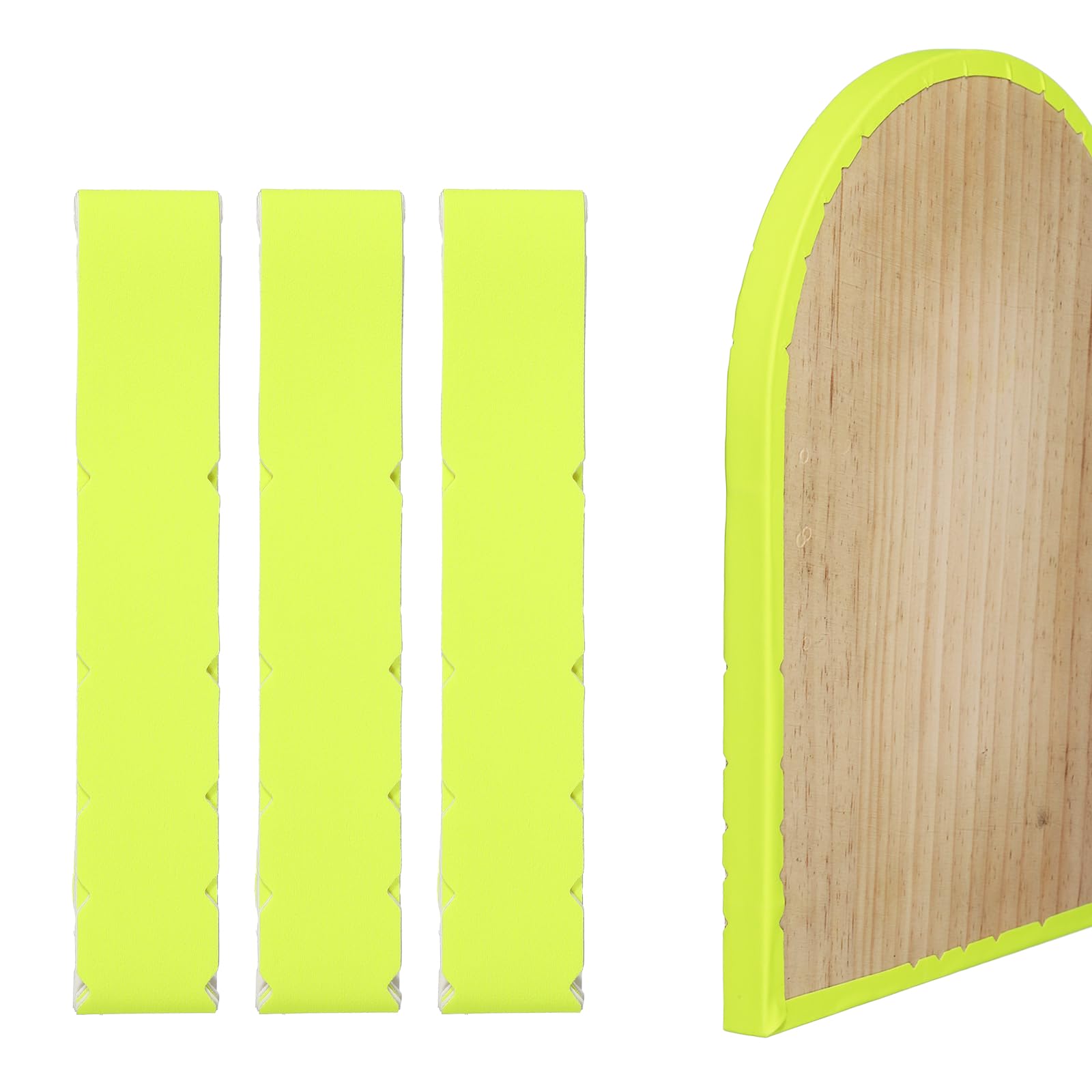 YELARXI Pickleball Edge Guard Tape, Paddle Edge Cover, Pickleball Protection Tapes Pickle Ball Paddle Accessories 20mm Width & 3 Pcs & Fluorescent Yellow -Fitting for (Training/Practice)