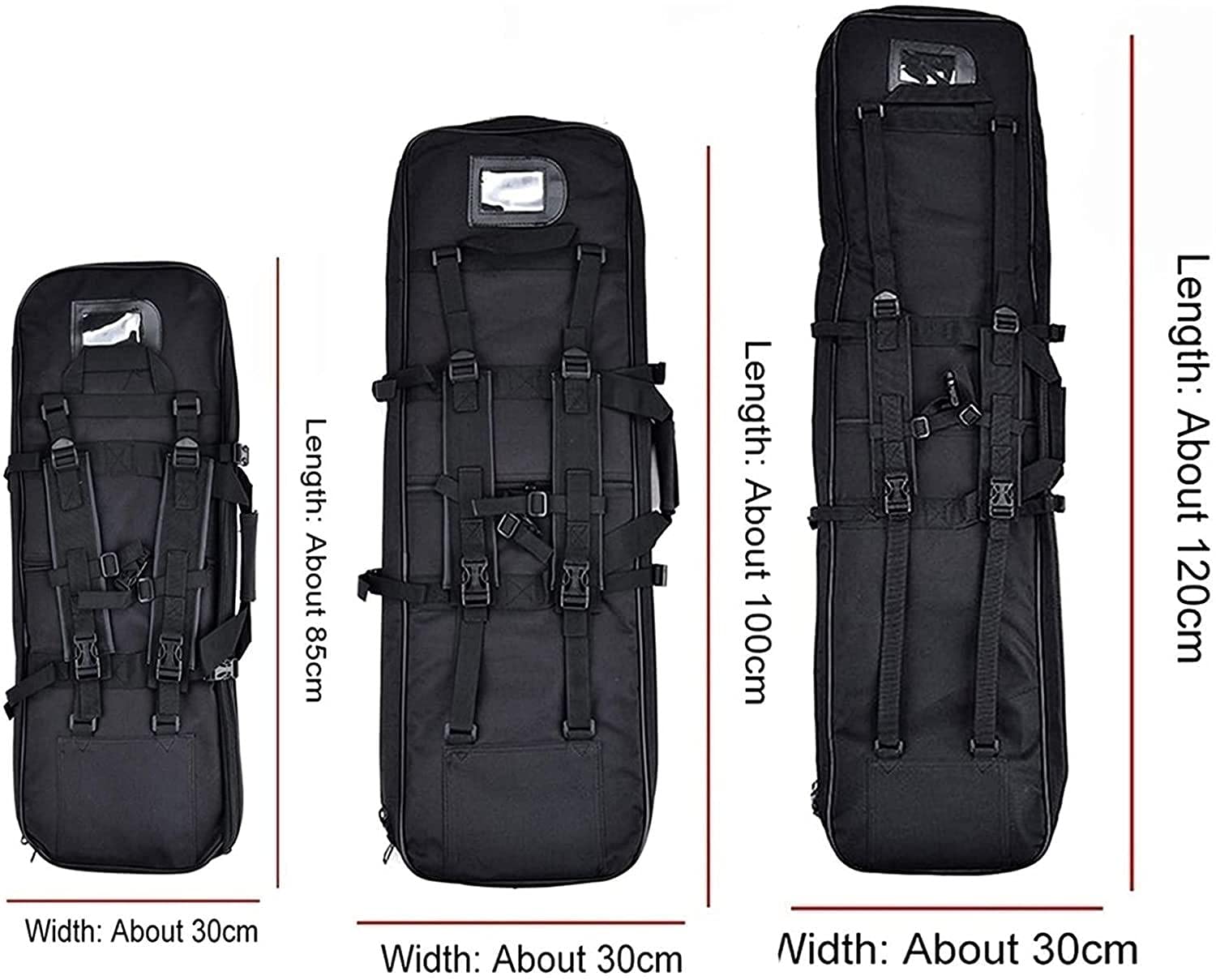Custodia Tattica per Fucile, Fodero Porta Fucili Imbottito, Resistente e Impermeabile, Borsa per Fucile da Caccia, Softair, Tiro, Spedizione di Caccia, Supporto al Poligono, Paintball,85cm/33.5in-B