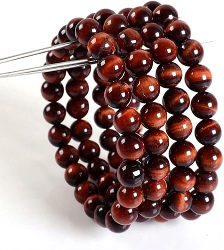 Miniatura 5 de Justinstones Pulsera de gemas semipreciosas de cuentas redondas de 8 mm pulsera de 7 pulgadas diseño de gemas semipreciosas unisex