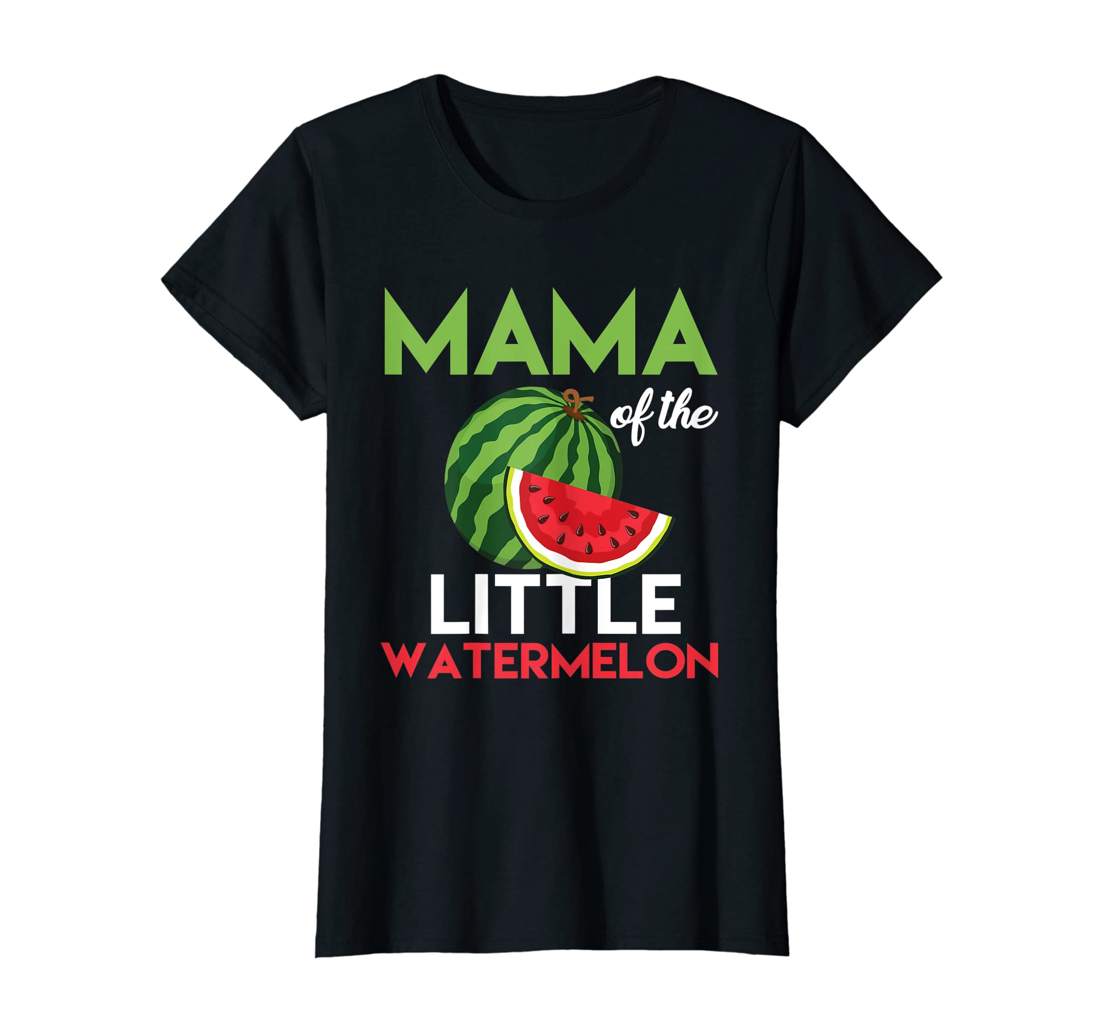 Cute Watermelon Mama Design Mom For Women T-Shirt