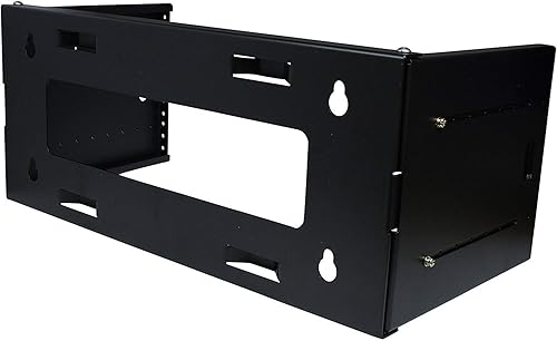 Miniatura 6 de Soporte de panel de conexión de 6U para equipos de red de 19 pulgadas, profundidad expandible de 9.5 a 15.5 pulgadas, montaje en rack, capacidad de
