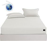 Vista 1 de Grounding Sheets - Sábanas de algodón de alta calidad para terapia de sueño saludable, sábanas bajeras de bolsillo profundo que incluyen cordón