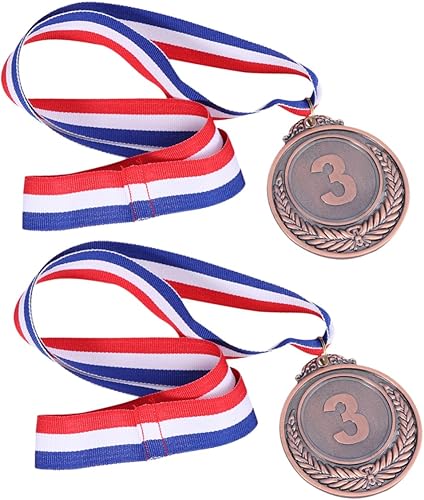 Miniatura 3 de HANABASS Sports Medals 6 Pcs Inflatable Banana Metal Party Games Kids Goggles Sports Competition Medal Award Wheat Winner Medal Award Medal Soccer