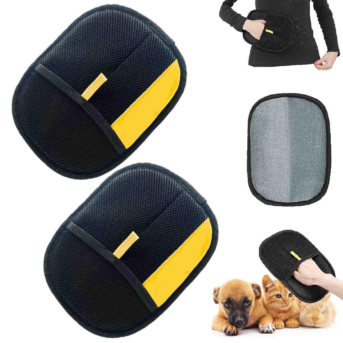 Pulizia Divano Auto Guanti Elettrostatici Anti-Pelo Per Cani E Gatti - Rimuovi Peli Da Divano, Auto E Vestiti, Riutilizzabili Spazzola Gatto - 4