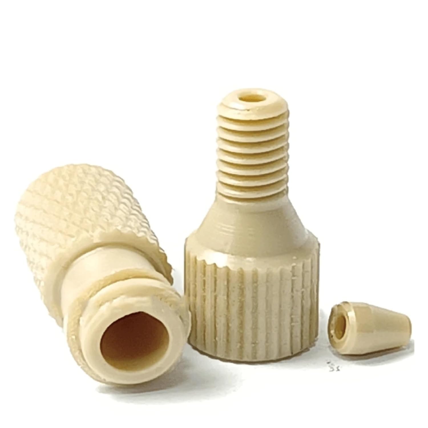 JDIME 1/16" Tube OD Compression Union To Luer Connector PEEK Pipe Fitting Coupler Adapter