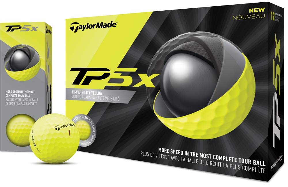 Amazon.co.jp: テーラーメイド NEW TP5X ボール USA直輸入品 イエロー