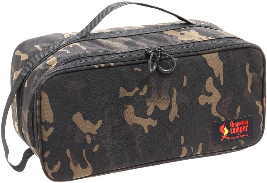 Oregonian Camper OCB-2040BCAM Semi Hard Gear Bag Large Size (Black/FF/Men's, Lady's)