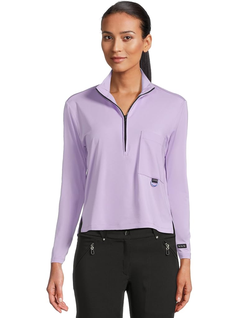 Pink Jamie Sadock Cloud 1/4 Zip Sweater