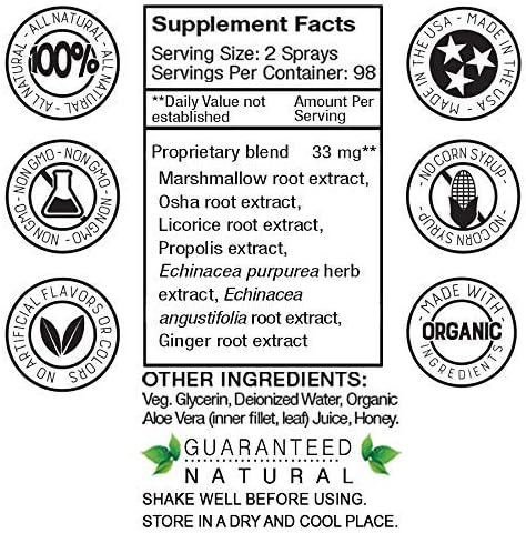 Miniatura 5 de Vocal Eze Spray para la garganta Alivia el dolor, el ronco, la fatiga y la sequedad de la garganta Apoyo inmunológico a base de hierbas,
