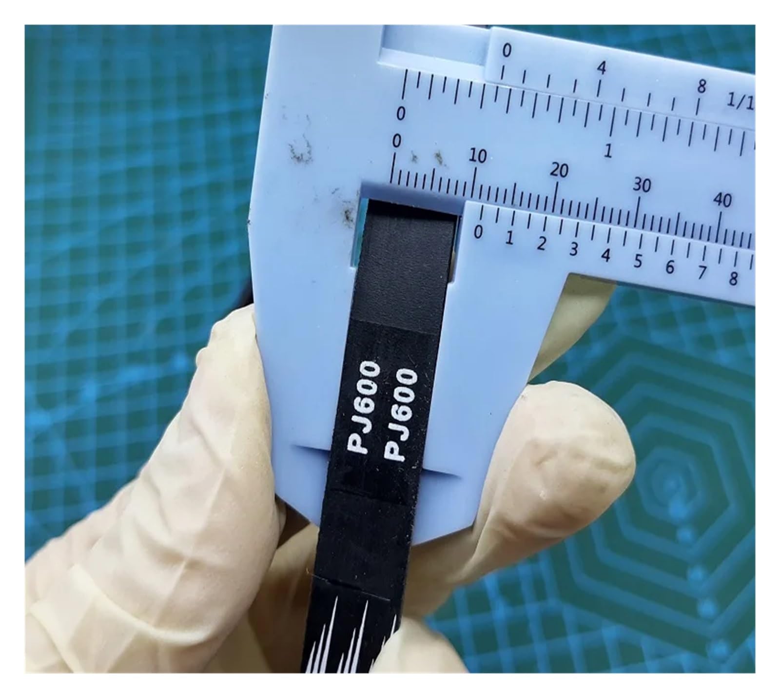 Correa Alternadora Banda Transportadora De Goma La Correa Transmisión Acanalada PJ600 Mini Para Rueda Ardilla(2pcs,5 Ribs)