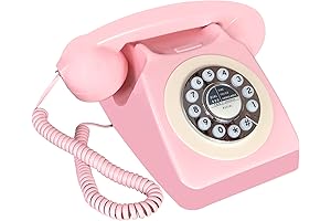 TelPal Retro Corded Phone: A Classic Pink Touch to Your Decor