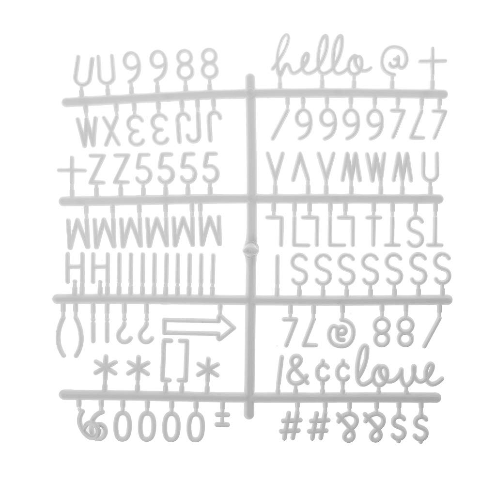 Buy GuanjunLI 2Pc Plastic Letters Board Characters Sign Board Letters