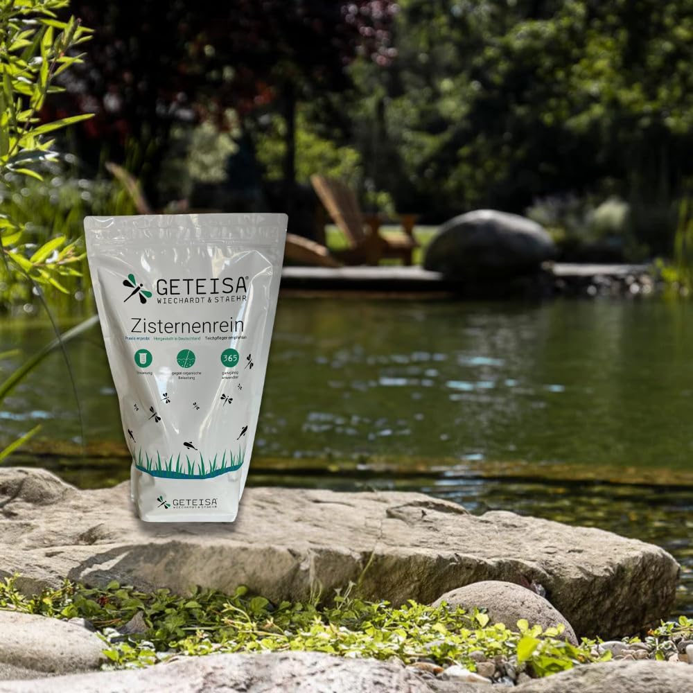 Zisternenrein 5 kg - Effektiver Wasseraufbereiter für Zisternen und Regenwassertanks, Schnelle Pflege, Entfernt Sedimente, Aktivsauerstoff, Geruchsneutral, Umweltschonend, Made in Germany