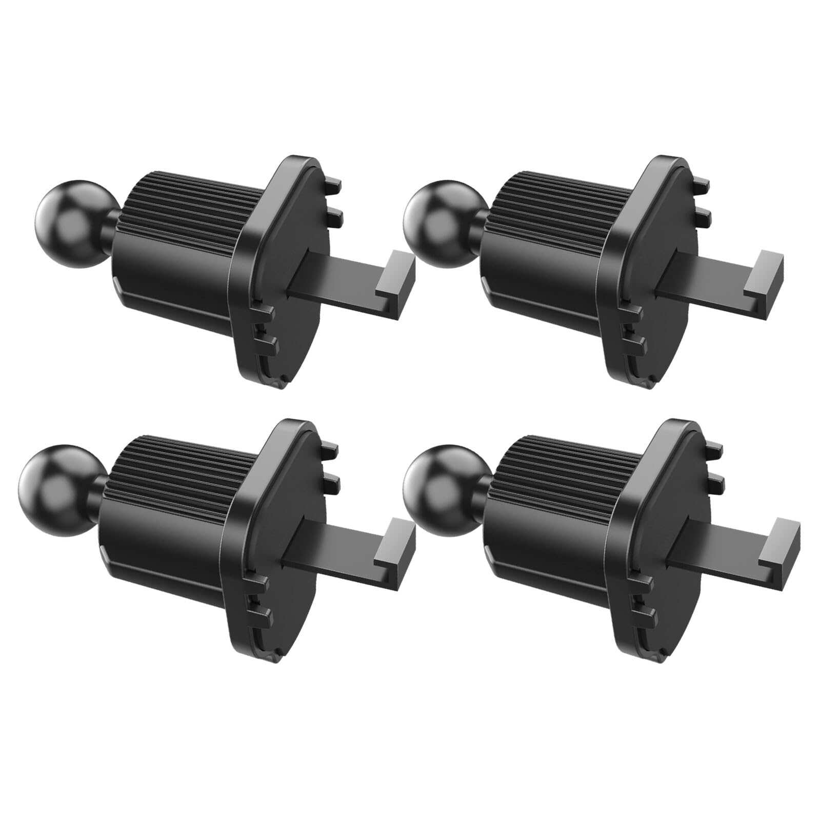 4piezas Soporte para Teléfono Móvil con Clip de Salida de Aire para Coche Base con Rejilla de Ventilación Mayoría de Teléfonos Soporte para Coche con Bola Articulada