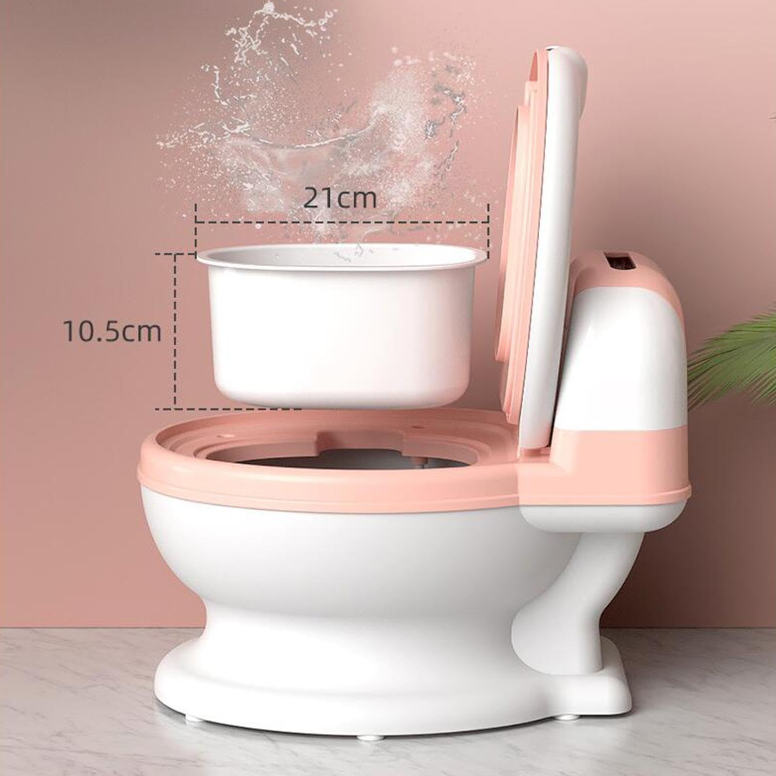 Amagogo Realistisches Töpfchen für Kleinkinder, Bequemes Und Realistisches Töpfchen mit Lebensechtem Gefühl, Fürs Schlafzimmer, für Mädchen Und Jungen