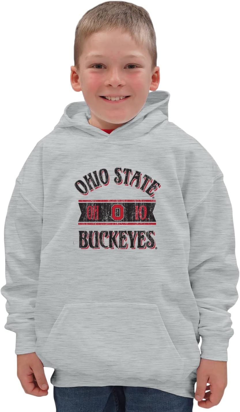 Blue 84 NCAA unisex-child Ncaa Officially Licensed Kids Hooded Sweatshirt Vintage Gray