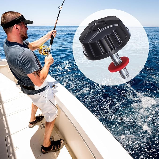 10PCS Fishing Power Handle Screws, 0.11in Fishing Reel Screws, Fish Reel Replacement Parts, Spinning Knob Power Handle Screw Caps : Sports & Outdoors