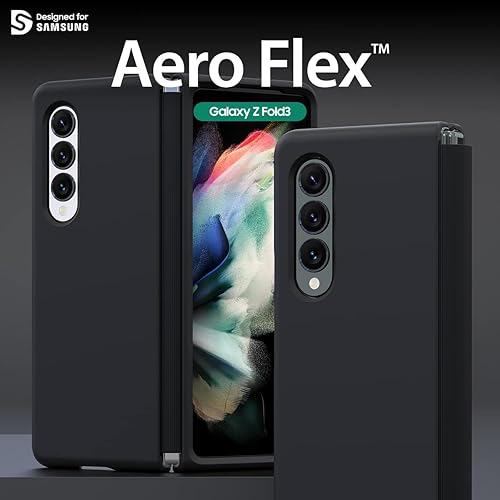 Miniatura 2 de araree AERO Flex - Funda para Samsung Galaxy Z Fold 3 5G con protección de bisagra, cubierta delgada de protección completa, cuerpo protector (PC)