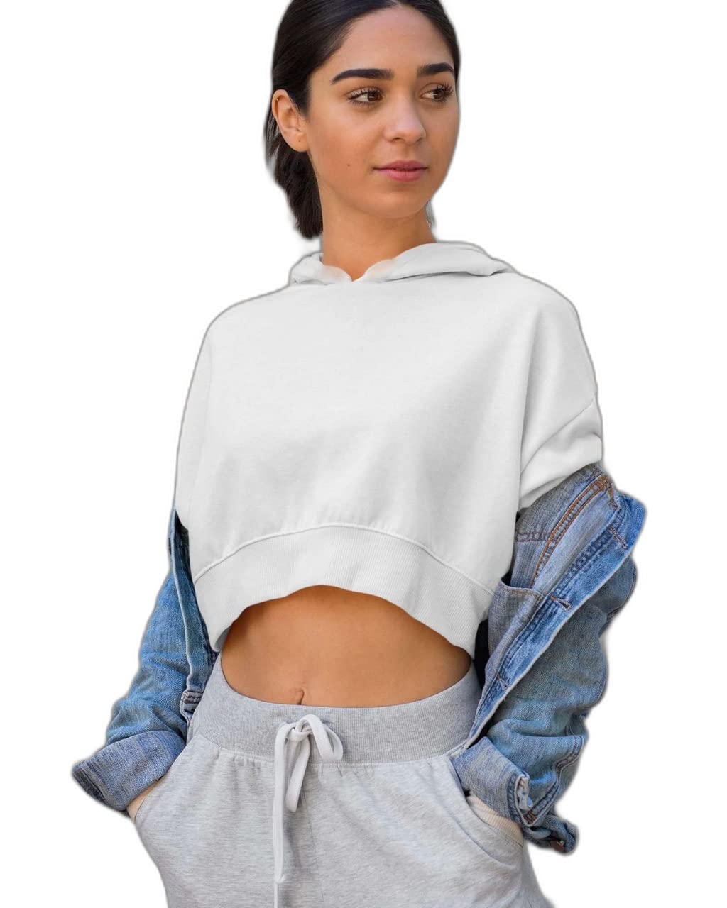 Buy BRIEF CHICKADE Women's & Hooded Girls Crop Tops, Stylish