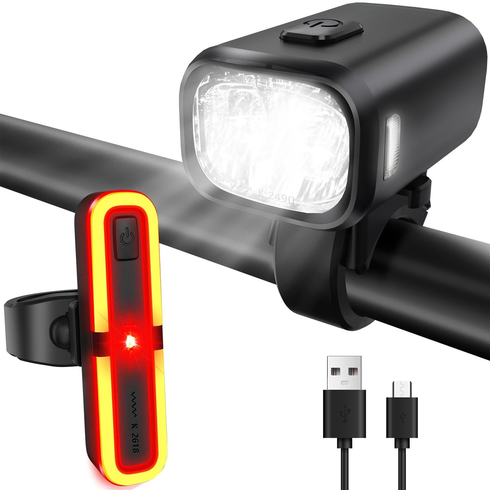 FORTRY Fahrradlicht Set