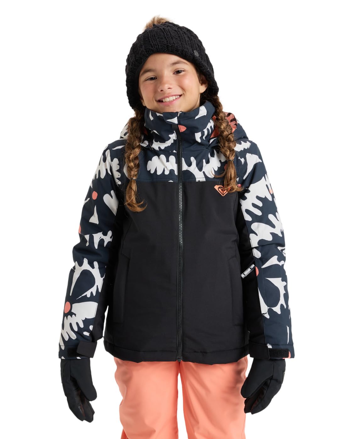 Roxy Snow Jacket Galaxy Girl Jacket Girl's Black 10