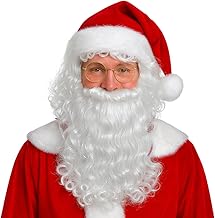 Beard Santa Claus Wig Costume Set White Men Adult Santa Claus - Beard And Wig