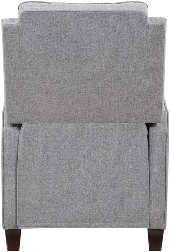 Lexicon Loveland Upholstered Fabric Push Back Recliner in Gray