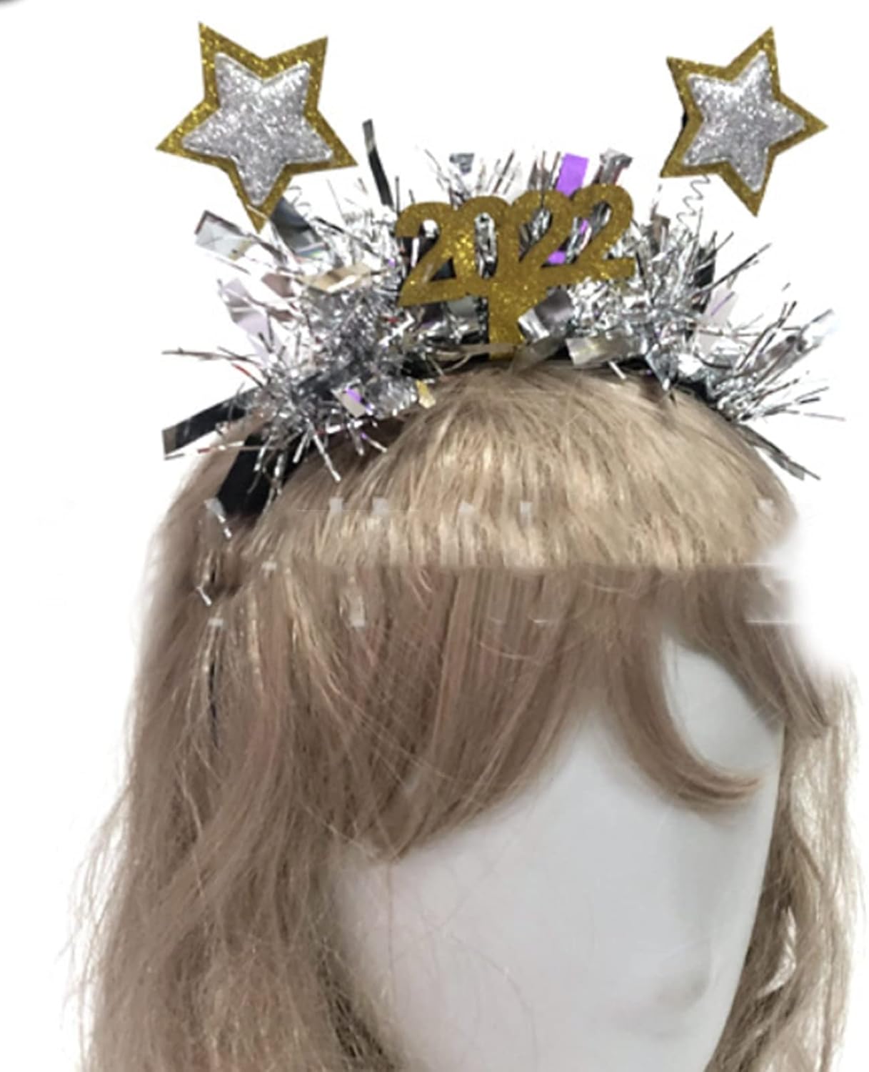 [FUZYXIH] 5pcs Star Shape Hair Hoop Face Hair Holder New Year Party Costume Headwear