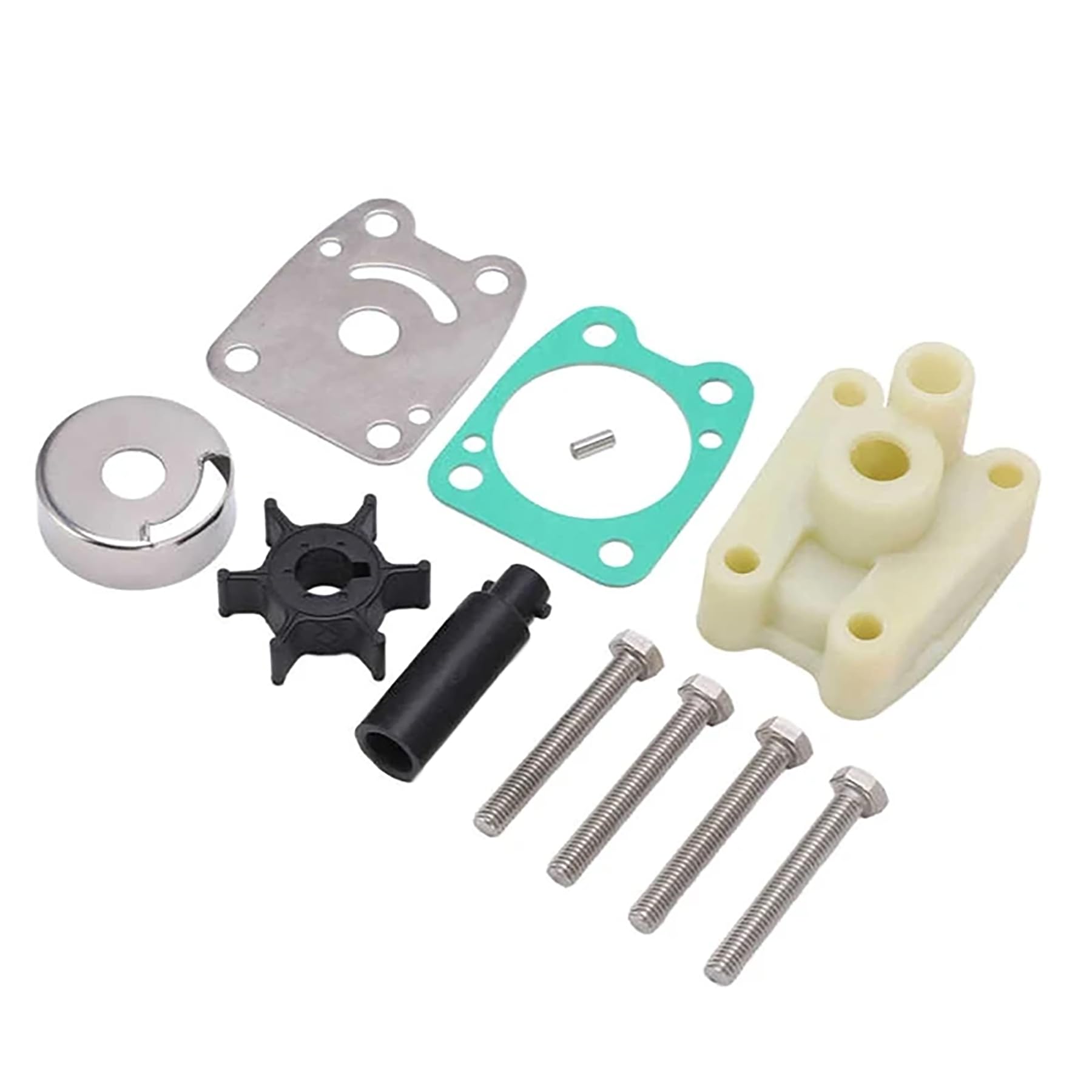 6E0-W0078-00 Reparatursatz für Wasserpumpenlaufrad mit Gehäuseersatz für Yama-ha Außenbordmotor 4 5 6 PS 4A 5C F4 F6 Schiffsmotor 6E0-W0078 6E0-W0078-A2