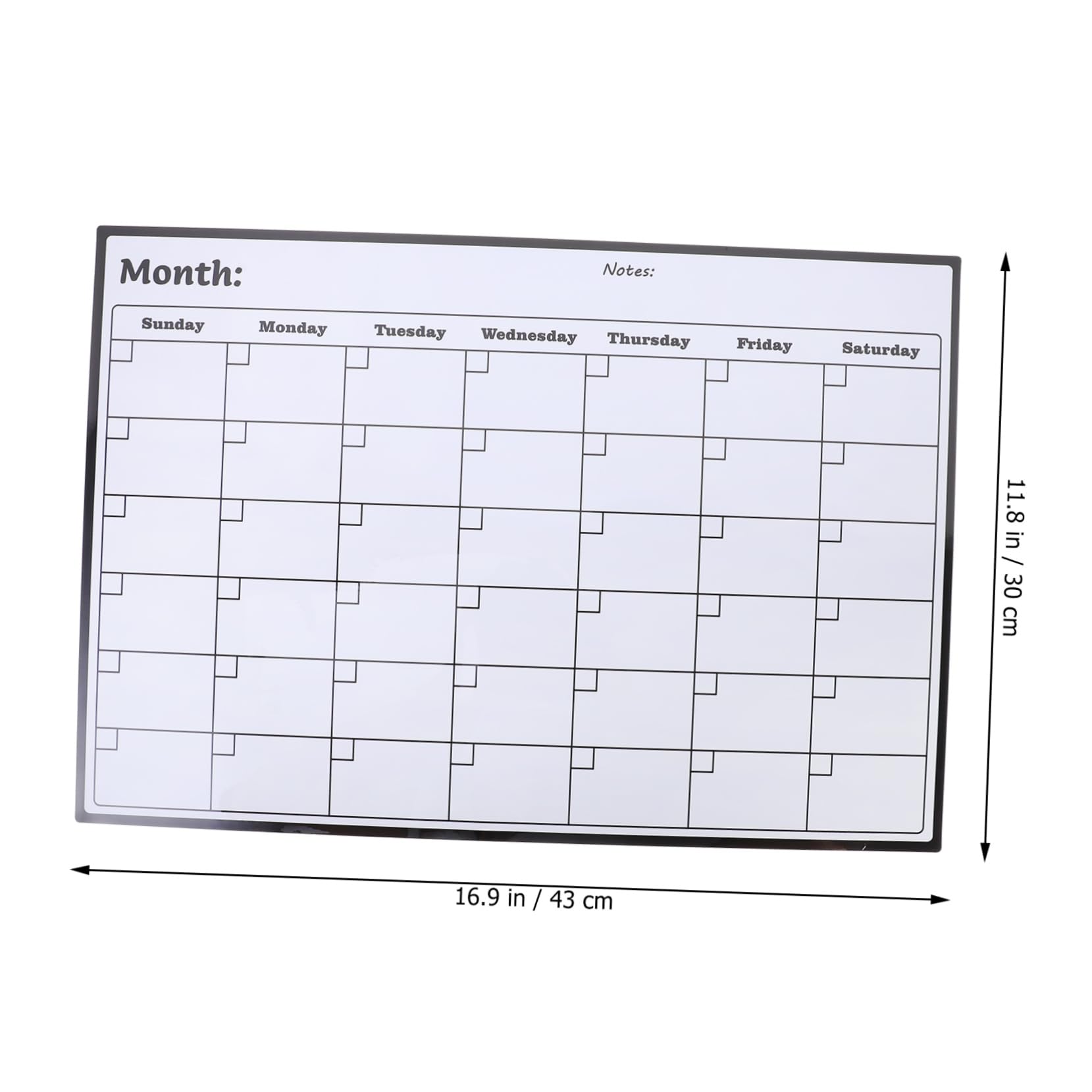 Calendario Magnetico Da Frigorifero Lavagna Cancellabile Mensile Per Pianificazione Familiare Con Spazio Per Note e Promemoria Per Casa e Ufficio