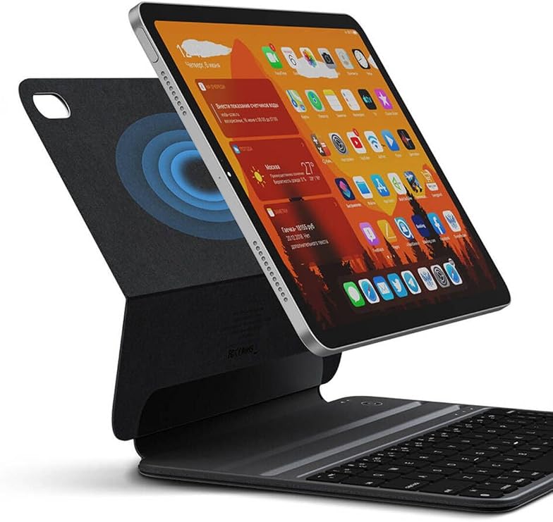 Fogy İpad Air 11 Inç M2/M3 2024/2025 ile Uyumlu Case Magic Keyboard Folio Utra Slim Klavyeli Kılıfı