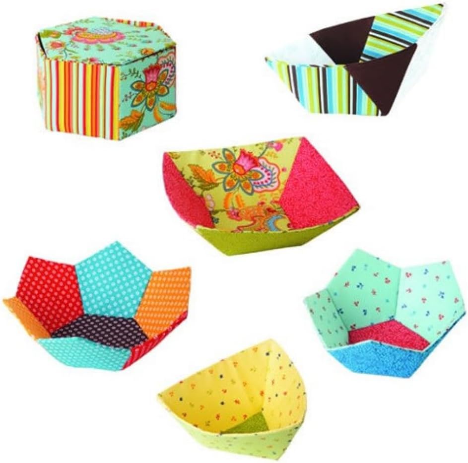 Paper Pieces Patrón de pedazos de papel inglés de cuencos