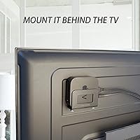 Vista 5 de Monzlteck Soporte de pared ajustable para dispositivos pequeños para Apple TV, ROKU, router, módem y otros reproductores multimedia