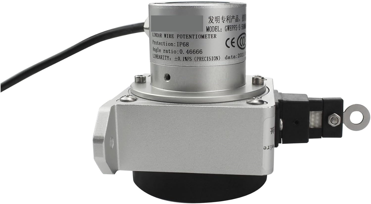 GWEPFS-S-1000mm Waterproof Pull Rope Steel Belt Displacement Sensor Use for The Site Oil Dust Larger Working Conditions (Color : 0-5V -1000mm)