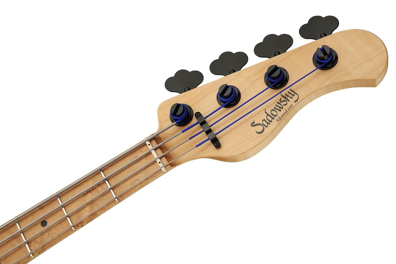Sadowsky 21-Fret M/M Bass, edición limitada 2022, 4 cuerdas, satén transparente natural