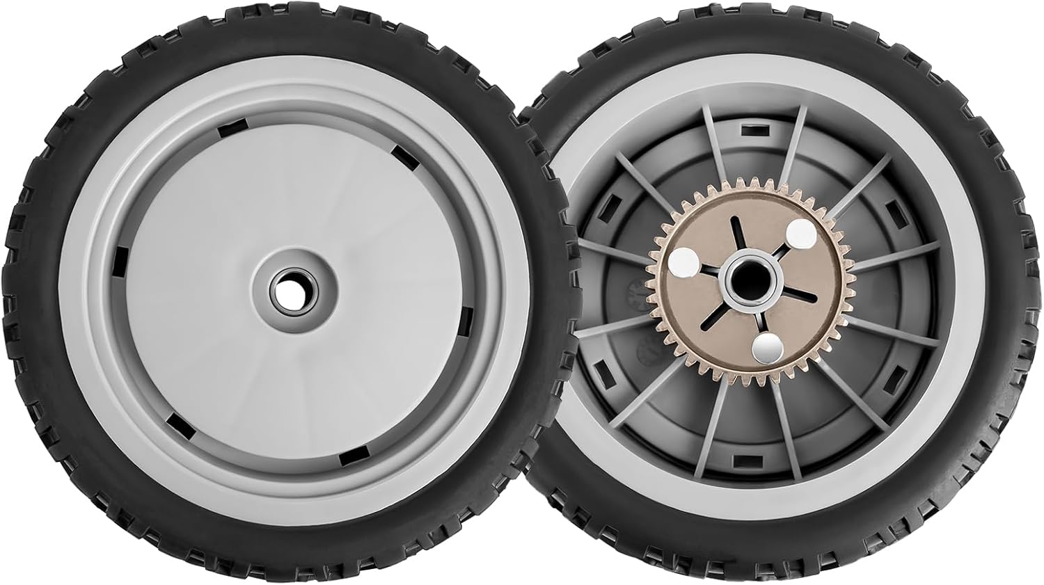 107-3709 Lawn Mower Rear Wheel Gear Assembly, 8x2 inch Wheel Compatible with Toro Super Recyclers, 2 Pack