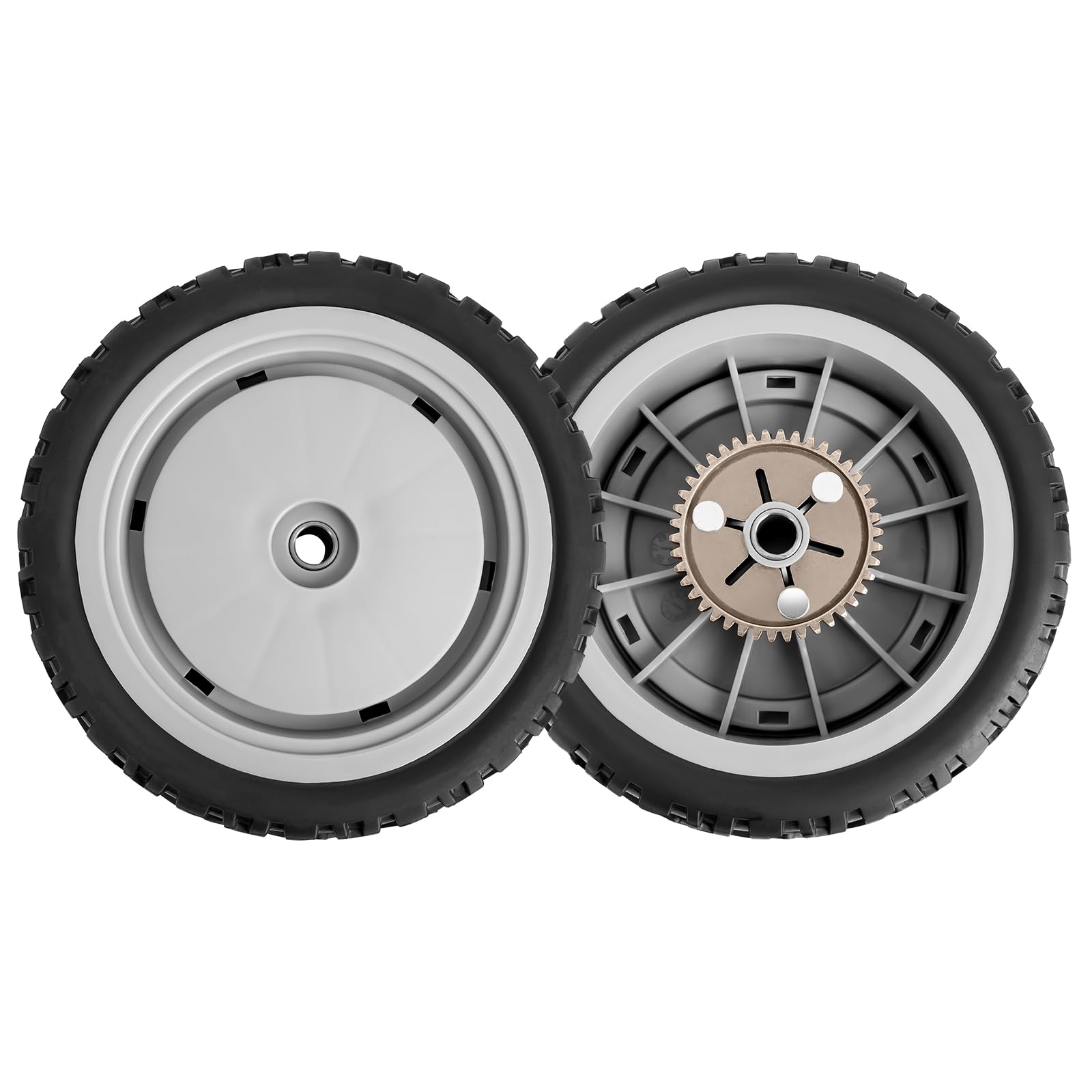 107-3709 Lawn Mower Rear Wheel Gear Assembly, 8x2 inch Wheel Compatible with Toro Super Recyclers, 2 Pack