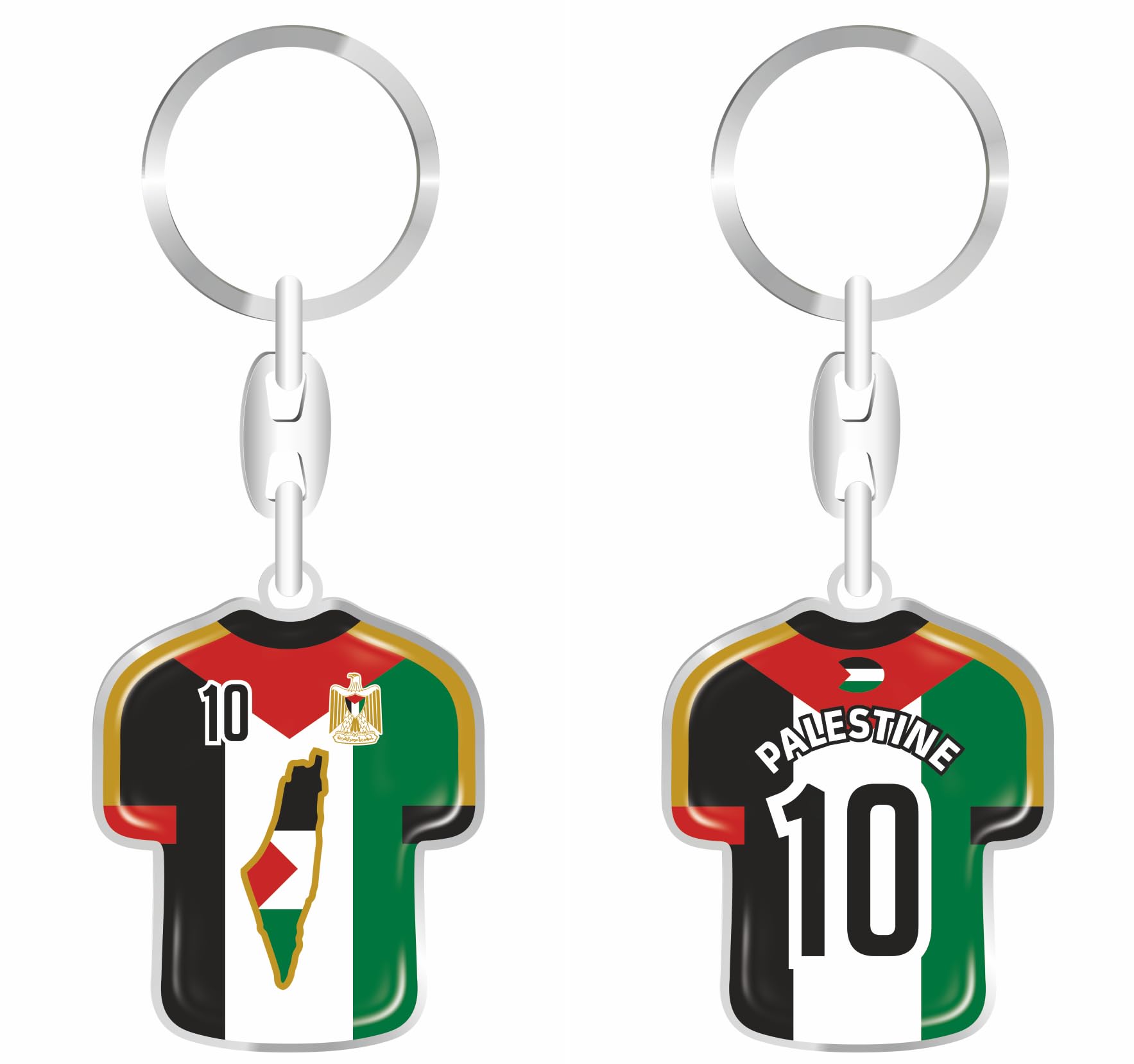 Porte-clés Daged en Résine 3D - Maillot de Sport Multicolore