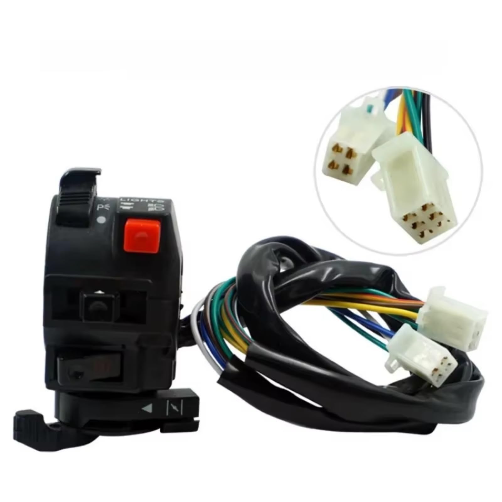 Comando Manubrio Comando Manubrio Interruttore Moto Da 22mm Per ATV Universale 200/250 Con Indicatori Di Direzione Clacson, Pulsante Indicatore Luce Lontano/vicino