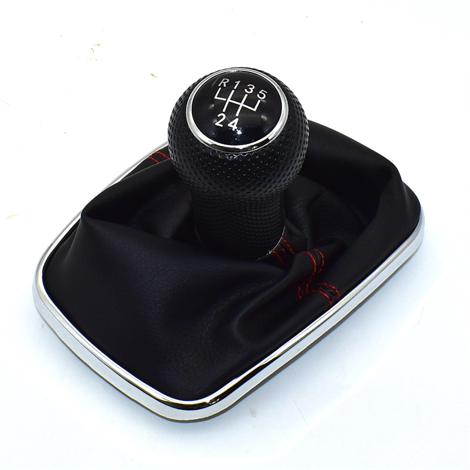 Wxnlbb 5 Speed Compatible With Volkswagen Vw 1999-2004 Golf 4 Iv Mk4 Gti R32 Bora Jetta Mt 23Mm 5/6 Speed Car Gear Shift Knob Lever Shifter Gaitor Boot(5 Speed)