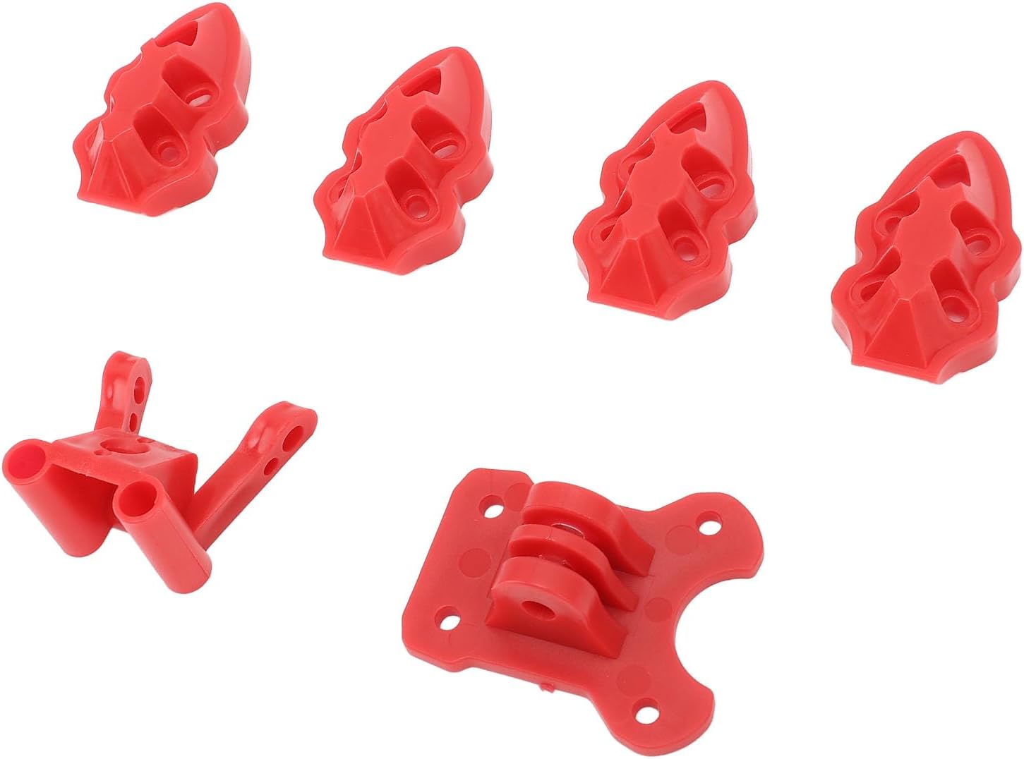 RC Drone Motor Camera Antenna Mounting Base Kit 3D Printed Protective Base with Lightweight Strong Design for 5-10in FPV Quadcopter Frame (Red)