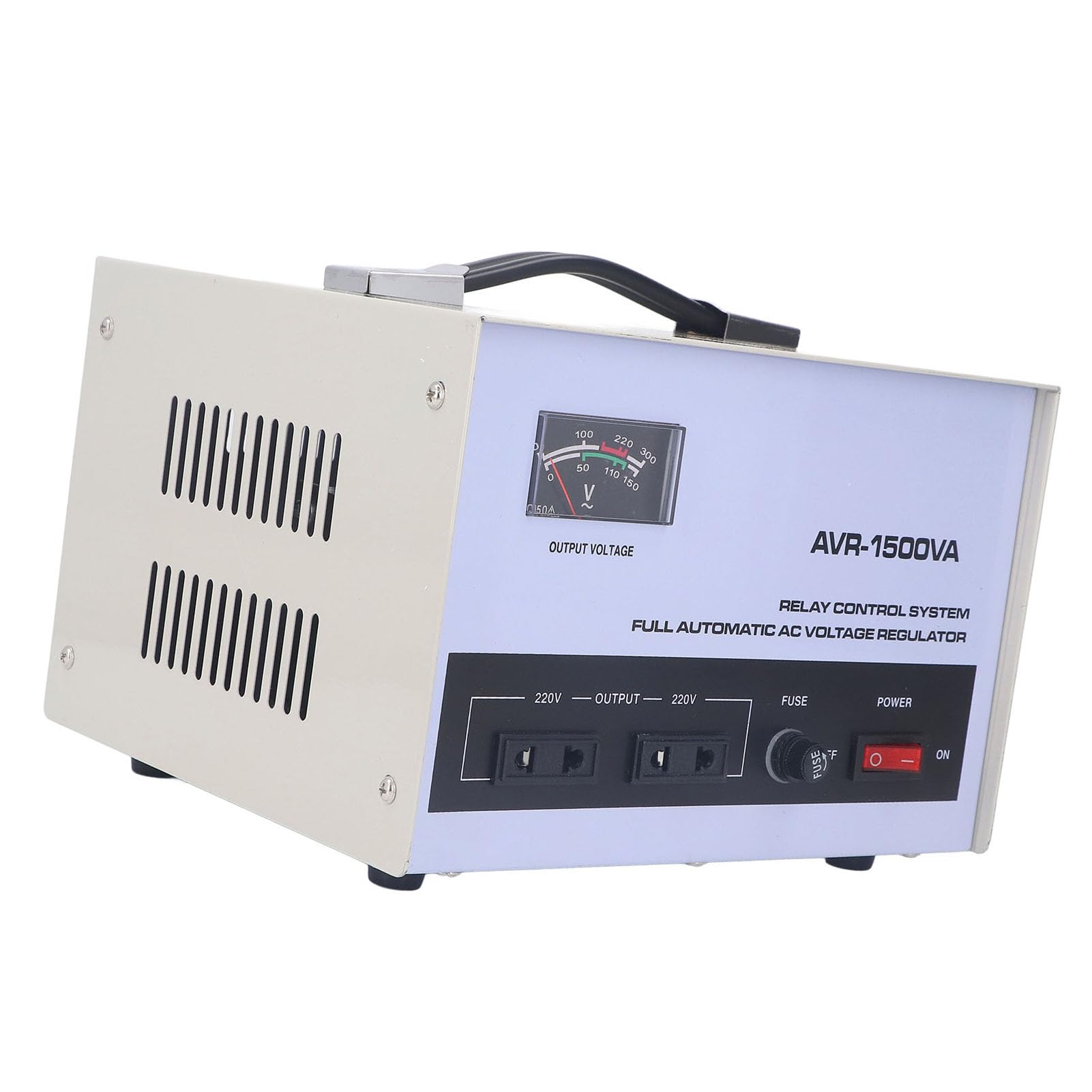 Stabilisateur de Tension Automatique, Régulateur de Tension Abaisseur Entrée 160-250 V Sortie 220 V monophasé pour équipement Photographique (Prise UE)
