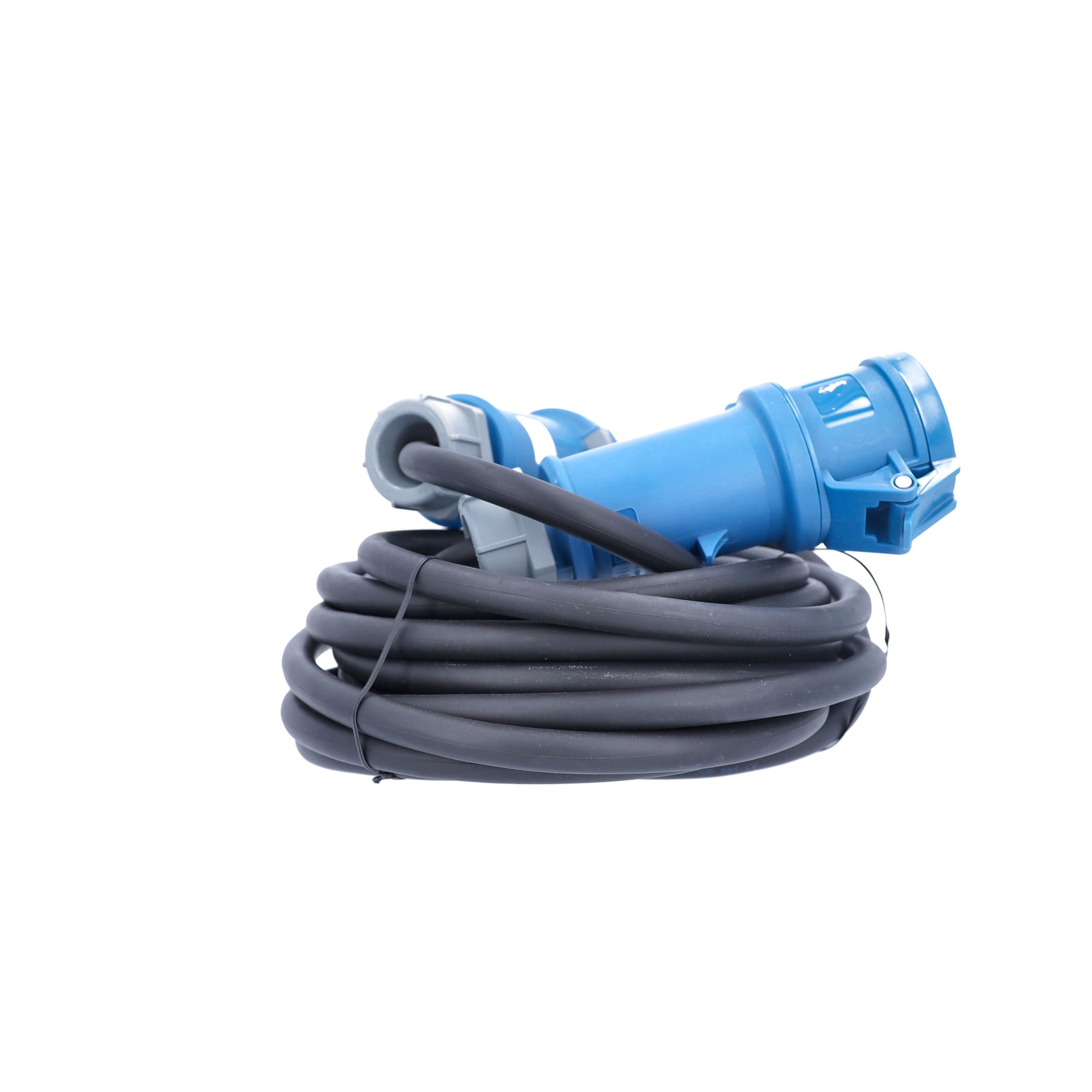 as - Schwabe Cables de extensión CEE de 10 m H07RN-F 3G6, Enchufe CEE y acoplador CEE 230V/32A/3-polig/6h, Cable de extensión CEE para Exteriores Fabricado en Alemania, IP44, Negro, 63281