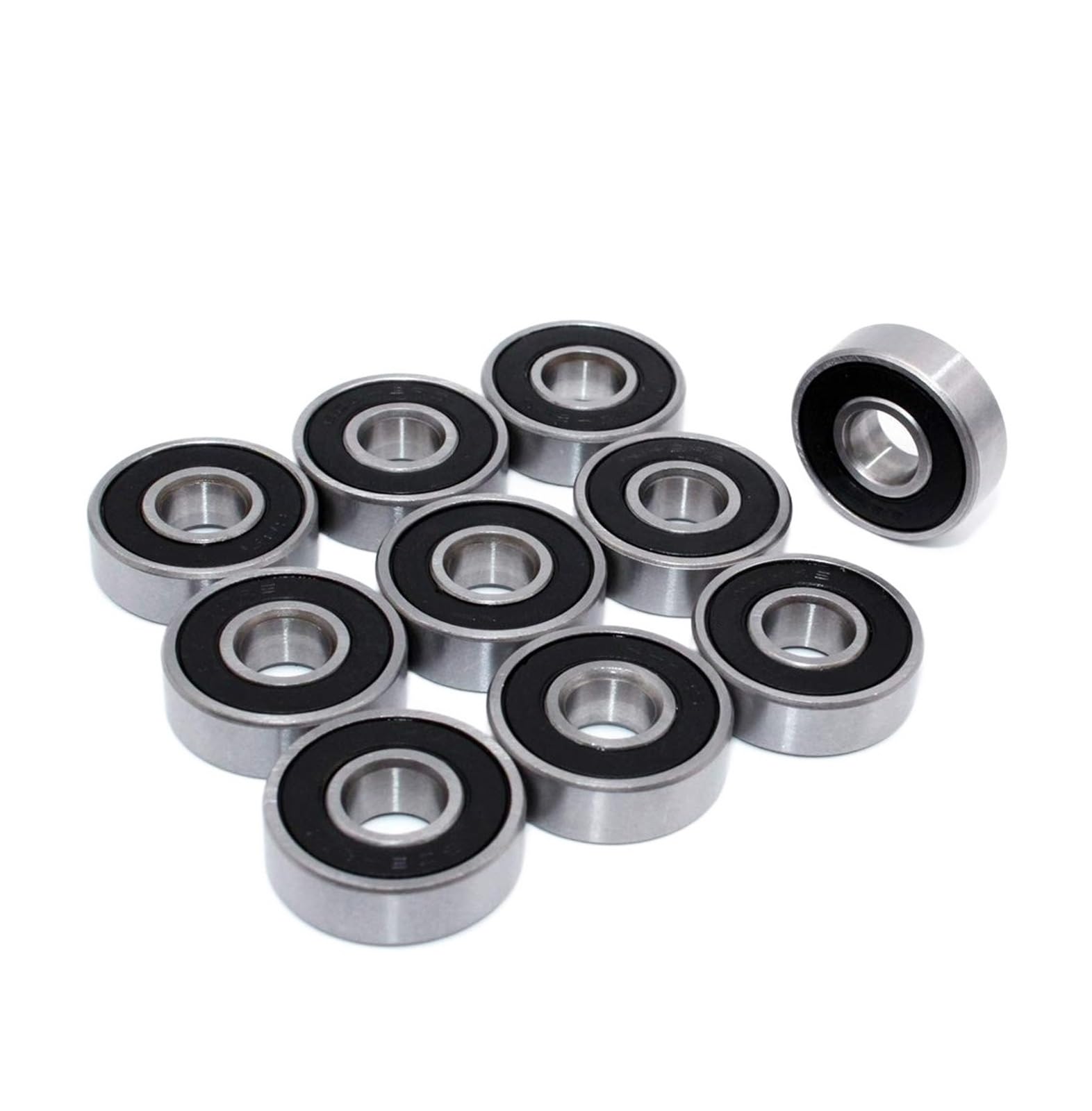 VSPPJYFG Bimetal Seal Shield Micro deep Groove Bearing 1pcs 6200-RS 10X30X9mm Double Shield Miniature High Carbon Steel Bearing(6203-RS 17X40X12mm)