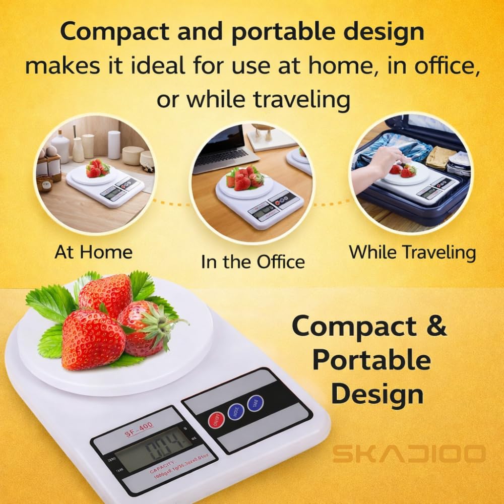 SKADIOO Digital Scale - Precision Weighing -5