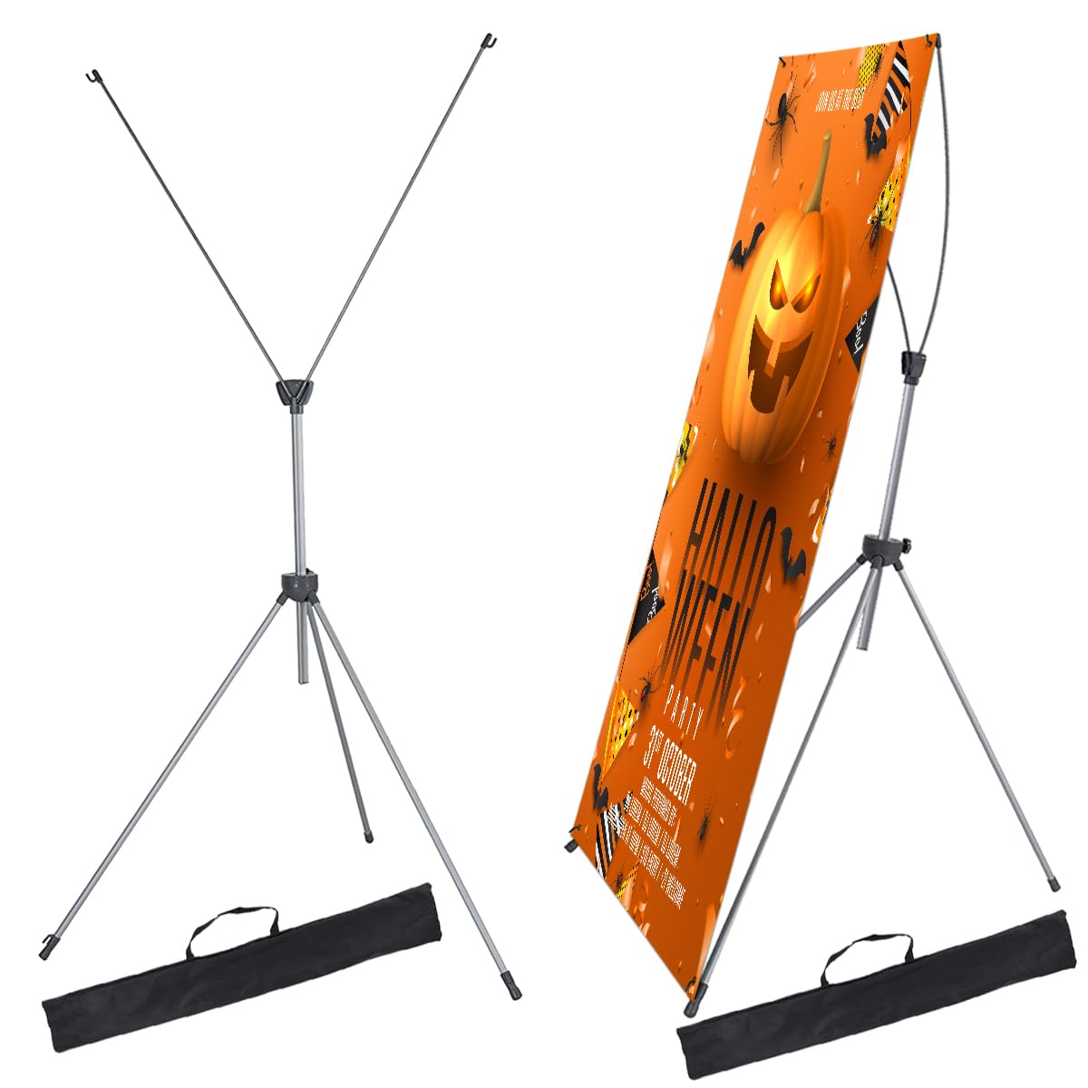 Amazon.com: JACNITAD 2 Pack X-Frame Banner Stand Fits Any Banner
